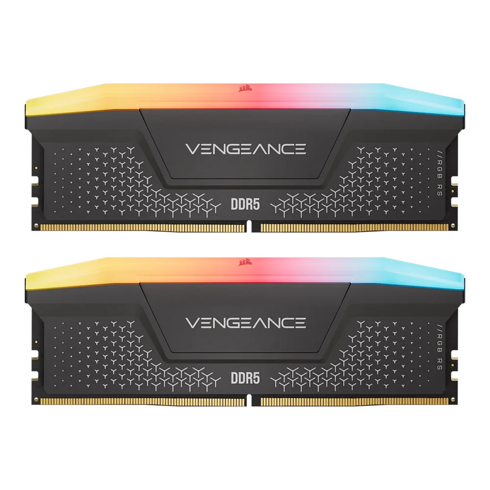 BM - 32GB (16GBx2) DDR5 6000MHz RAM (หน่วยความจำ) CORSAIR VENGEANCE RGB RS DDR5 - AMD EXPO INTEL XMP CL36 GREY CMG32GX5M2E6000Z36